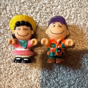 Charlie Brown and Lucy Colorful Kids Toy Figures Set